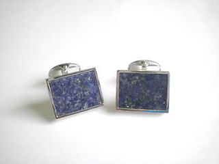   and 100% Natural Lapis Lazuli Cufflinks by Ian Flaherty Superb Gift