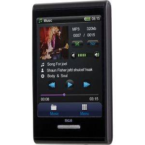   Bonus AudioVox RCA M7208 8 GB Black Flash Portable Media Player   K