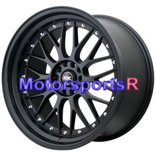 18 XXR 521 Flat Black Rims Wheels Staggered 5x114.3 93 94 97 98 Toyota 