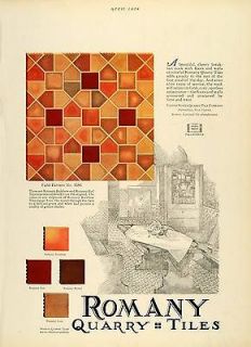   Romany Quarry Tiles Field Pattern No. 1586 Flooring Floors Walls Home