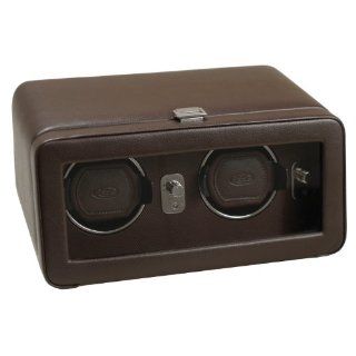   Module 2.5 Double Brown Watch Winder with Cover Watches 
