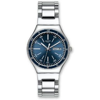 swatch Mens YGS751G Quartz Stainless Steel Blue Dial Watch Watches 
