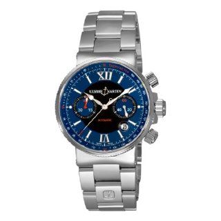 Ulysse Nardin Mens 353667/323 Maxi Marime Blue Chronograph Dial Watch 