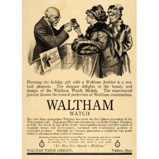 1911 Ad Waltham Watches Riverside Model Ladies Shopping 