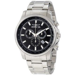 Invicta Mens 1835 Specialty Chronograph Black Dial Stainless Steel 