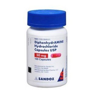 Sandoz Diphenhydramine Hydrochloride Capsules 50mg, 1000 