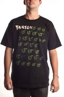 Burton Mens Plinko T Shirt Size L Black