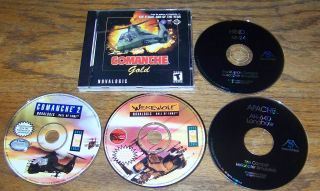 Helicopter COMBAT GAME LOT Comanche Gold +2 Werewolf, Hind, Apache 