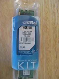 CT2KIT25664AA667 Crucial 4GB kit (2GBx2), 240 pin DIMM DDR2 PC2 5300 