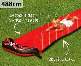   16ft WATERSLIDE Water Toy Mat Super Fun Slide Slip Splash 4.8m NEW