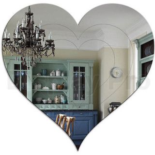 ENGRAVED HEART SHAPE MIRROR FROM £4.99   ACRYLIC WALL HOME DECOR 