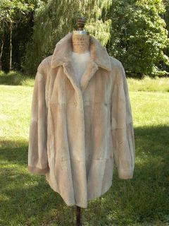 Musi Sheared Nutria Fur Coat Made in Canada