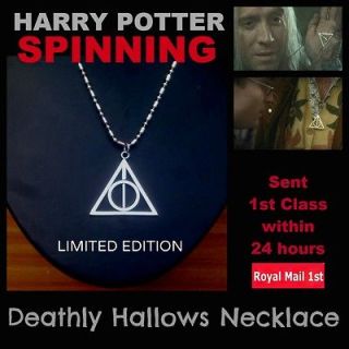   HARRY POTTER Deathly Hallows PENDANT / NECKLACE ~ Mid Circle Spins