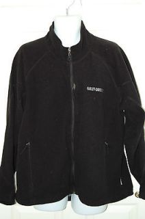 HARLEY DAVIDSON Black Fleece Sweatshirt Jacket XL