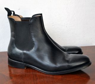 BALLY Black Leather Boots Shoes Sz 8 AU (42 Eur/8.5 US) RRP $800 