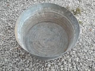   ???? Used Laundry / Water Round Tub Wash Tub good for Flower Pot #3