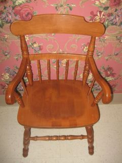 Tell City Chair Company Hard Rock Maple Andover #48 Arm Chair 8057 