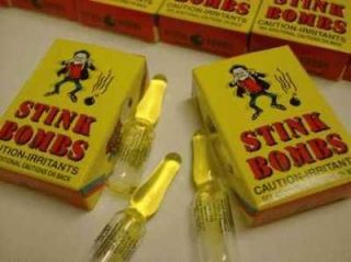 Box Stink Bombs Funny Prank Joke Gag Gift Rotten Egg Smell Glass 