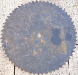 22 VINTAGE TIMBER SAWMILL BUZZ SAW BLADE YARD ART~~PAINTING~​~DECOR 