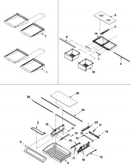 Model # AFF2534FEB Amana Amana refrigerator   Controls (25 parts)