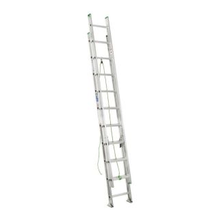 Shop Werner 20 ft Aluminum Extension Ladder at Lowes
