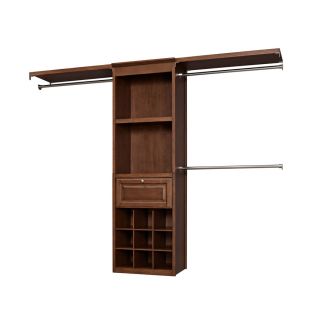 Shop allen + roth Sable Hanging Wood Closet Kit at Lowes