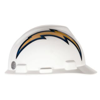 Ver MSA Safety Works Standard Size San Diego Chargers NFL Hard Hat at 