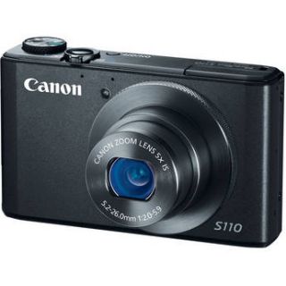 Canon PowerShot S110 Digital Camera (Black) 6351B001 