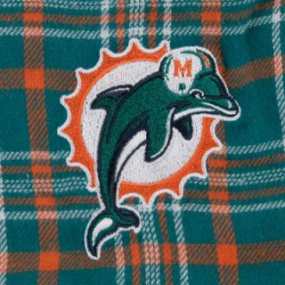 Miami Dolphins Aqua Empire Flannel Pants 