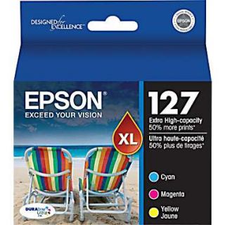 Epson 127 Color Ink Cartridge, (T127520 ) Extra High Capacity 3/Pack 