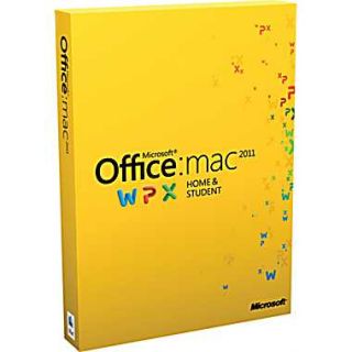 Microsoft Office Home and Student 2011 for Mac (1 User) [Boxed 