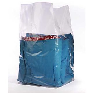 Staples Clear Gusseted Poly Bags 2 mil, 15x9x24  