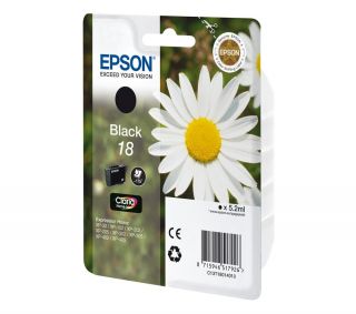 Enlarge image Epson 18   Print cartridge   1 x black   up to 175 
