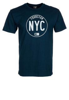 Fourstar CIRCLE CITIES   T Shirt print   ny navy   Zalando.de