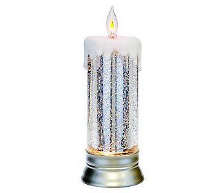 11 Lit Glitter Candle with Flickering Tip by Valerie — 