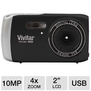 Vivitar VX020 ViviCam Digital Camera   10 MegaPixels, 2 LCD, 4x 