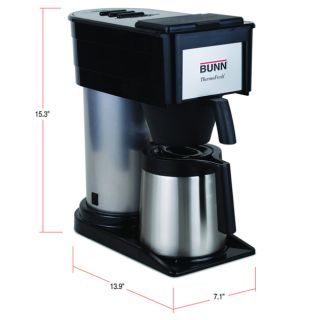 Bunn O Matic BTX Home Brewer   Stainless Steel Vacuum Insulated Carafe 