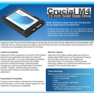 Crucial CT256M4SSD2 M4 2.5 Inch Solid State Drive   256GB, SATAIII 6Gb 