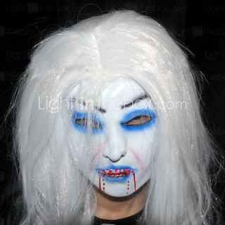 capelli bianchi strega maschera di Halloween (0.621 mj 0903d)   USD $ 