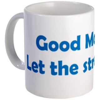 Good Morning Let the stress begin mug