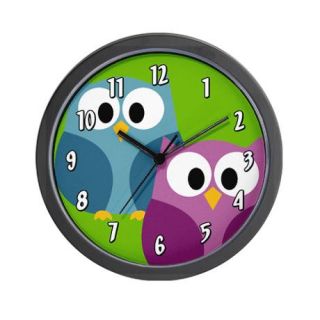 Bright Gifts  Bright Clocks  cute owl design Wall Clock