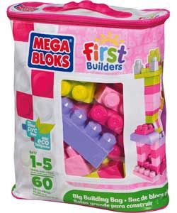 Buy Mega Bloks First Builders Big Building Bag   Pink at Argos.co.uk 