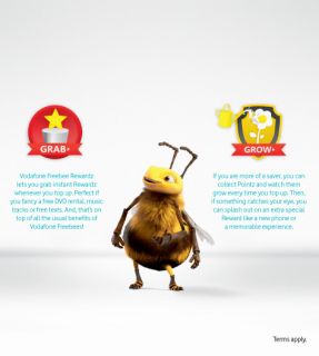 Vodafone Freebee Rewardz. Everytime you top up you can grab all sorts 