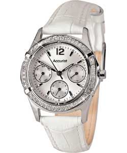 Buy Accurist Ladies White Strap Multi Dial Watch at Argos.co.uk 
