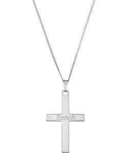 Buy Sterling Silver Personalised Cross Pendant at Argos.co.uk   Your 