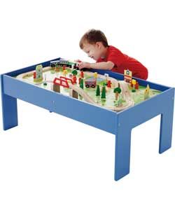 Buy Chad Valley Wooden Table and 90 Piece Train Set at Argos.co.uk 