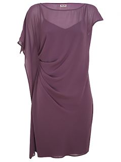 Buy Kaliko Tucked And Draped Sheath Dress, Mid Purple online at 