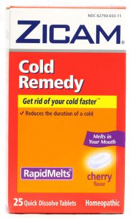 Zicam Cold Remedy RapidMelts® Cherry    25 Quick Dissolve Tablets 