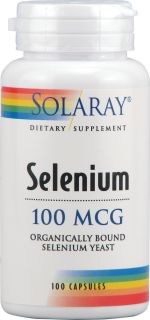 Solaray Selenium    100 mcg   100 Capsules   Vitacost 