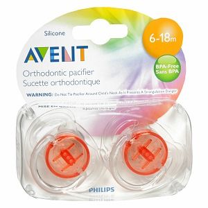 Buy Avent Orthodontic Translucent Silicone Pacifier, 6 18 months 
